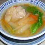 菜花の中華風スープ